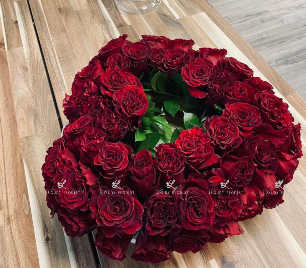 red rose heart fresh cut flowers