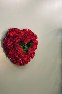 red rose heart fresh cut flowers