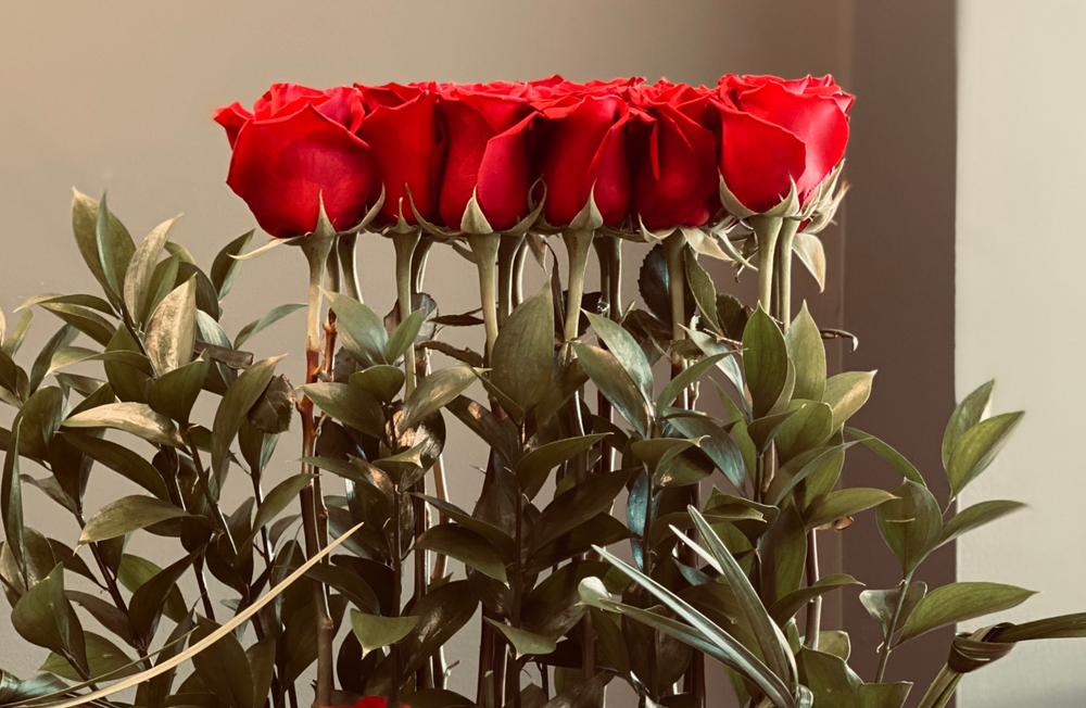 Stunning Valentine's Day Red Rose Bouquet