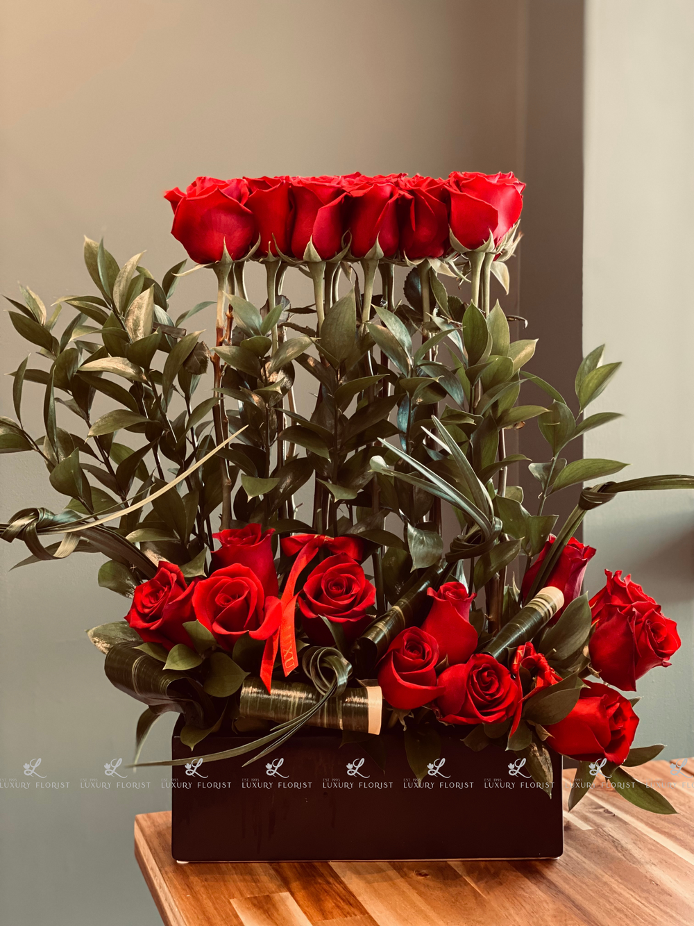 Stunning Valentine's Day Red Rose Bouquet